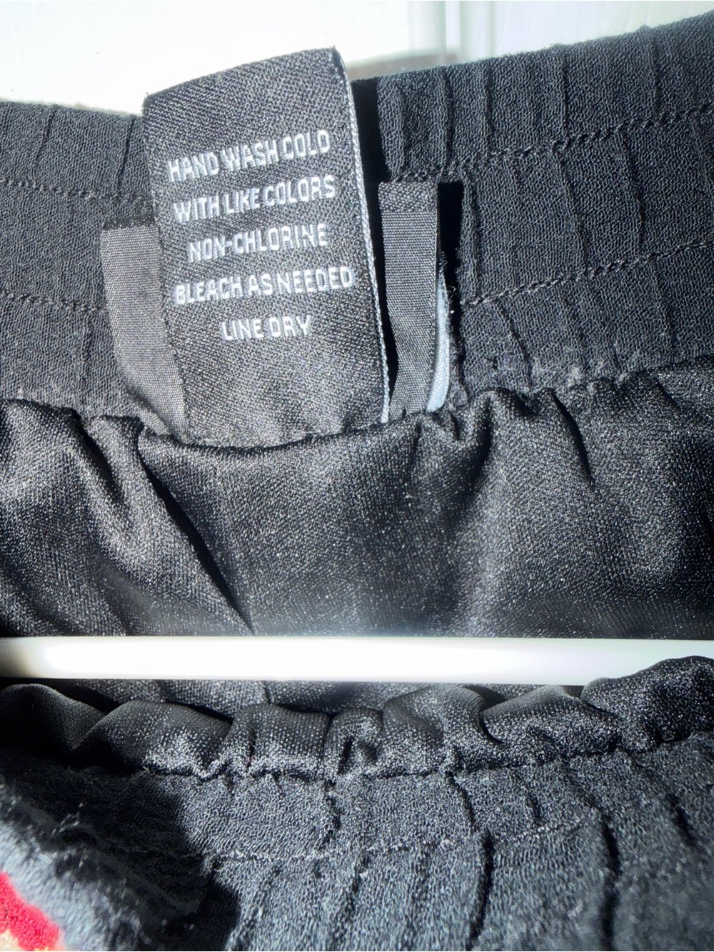 Liv Los Angeles Black Floral Embroidered Wide Lag Pants Size S - Picture 4 of 8